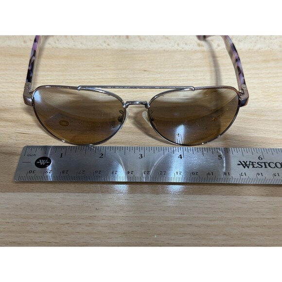 Tory Burch TY6070 32738Z 57 Rose Gold/Light Brown Gradient Mirror Sunglasses - Picture 13 of 14